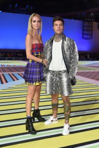 Chiara Ferragni e Fedez da Versace SS2019